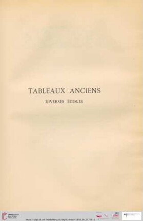 Tableaux anciens Diverses Écoles (Nr. 145 - 205)