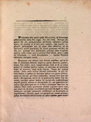 De Socrate philosopho et cive, supplicio capitis affecto