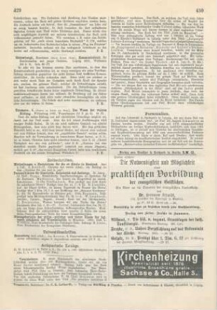 429 [Rezension] Thiemann, K., Das Wesen der wahren Bildung