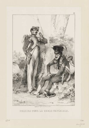 Recrues pour la garde impériale, Blatt 80 der Folge "Kaiser und die kaiserliche Garde"