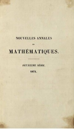 30: Nouvelles annales de mathématiques