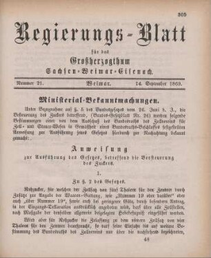 Nr. 21 : 14. September 1869