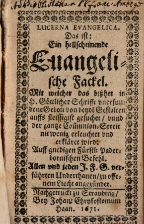 Lucerna evangelica