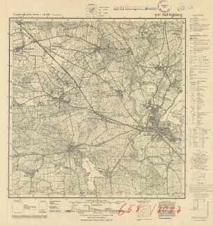 2027 (alte Nr.: 658) Bad Segeberg, Topographische Karte 1:25000 (4cm - Karte)