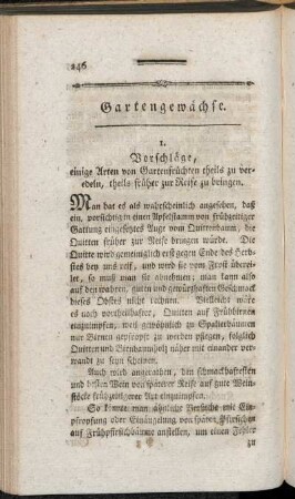 Gartengewächse