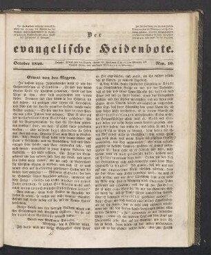 October 1846. Nro. 10