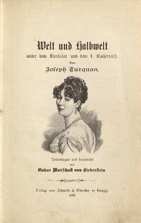 Welt und Halbwelt unter dem Konsulat und dem I. Kaiserreich