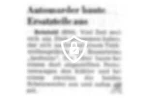 Automarder baute Ersatzteile aus