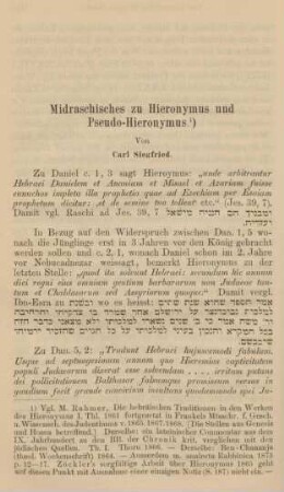 346-352 Midraschisches zu Hieronymus und Pseudo-Hieronymus