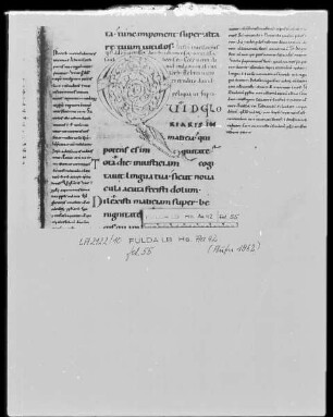 Psalmenkommentar — Initiale Q, Folio 55recto
