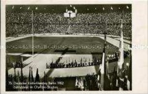 Abschlussfeier zum Katholikentag 1952 im Berliner Olympiastadion