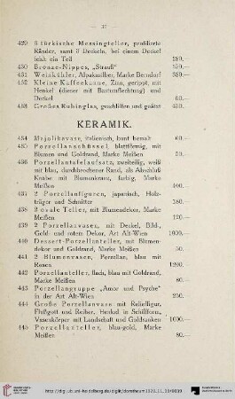 Keramik (Nr. 434-452)