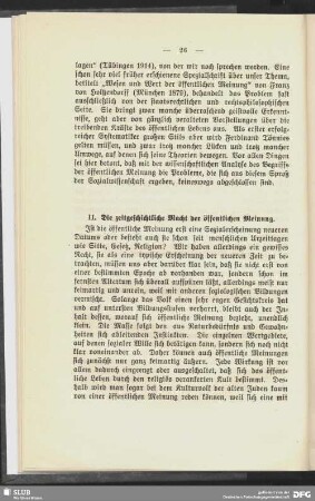 II. Die zeitgeschichtliche Macht der öffentlichen Meinung