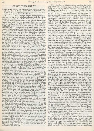 427-430 [Rezension] Grundmann, Walter, Das Evangelium nach Lukas