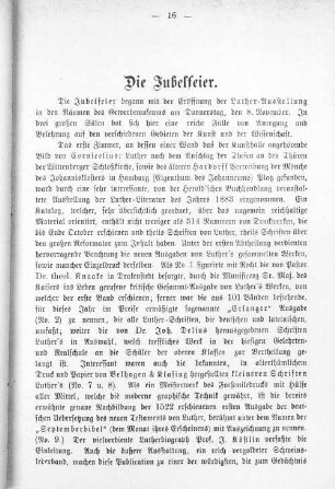 Die Jubelfeier.