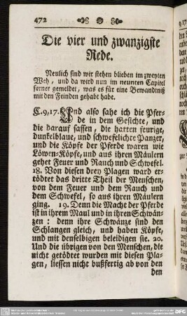 Die vier und zwanzigste Rede