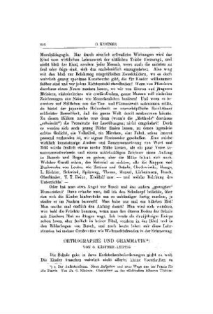 Orthographie und Grammatik
