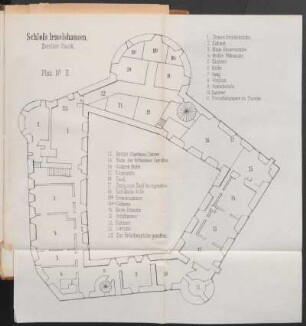 Plan No. II. Schloss Irmelshausen. Zweiter Stock.