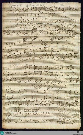 Symphonies - Mus. Hs. 524 : strings, woodwinds; E|b; BrinzingMWV 7.31