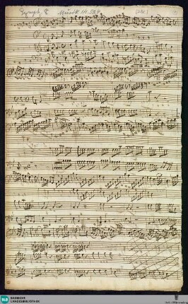 Symphonies - Mus. Hs. 524 : strings, woodwinds; E|b; BrinzingMWV 7.31