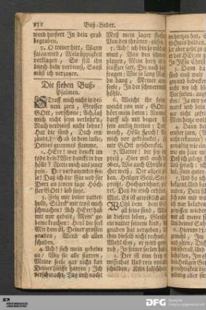 Die 7. Buß-Psalmen.