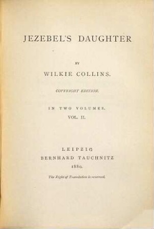 Jezebel's daughter, 2