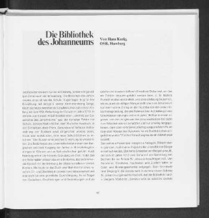 Die Bibliothek des Johanneums.