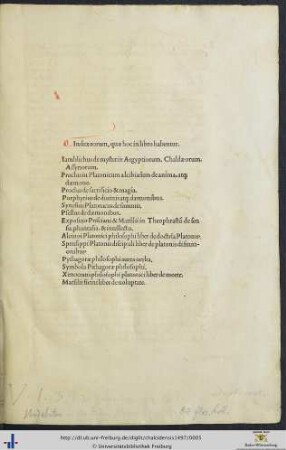 Index eorum, quæ in hoc libro habentur