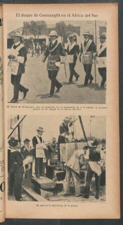El duque de Connaught en el Africa del Sur - [Ilustración]