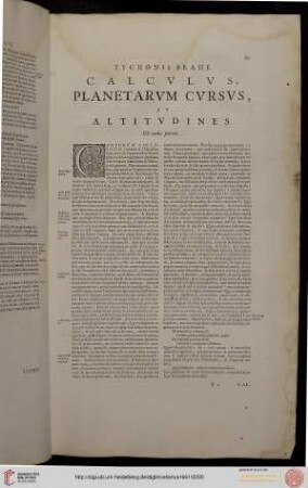 Tychonis Brahe Calculus