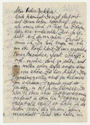 Brief von Hannah Höch an Grete König. Den Haag