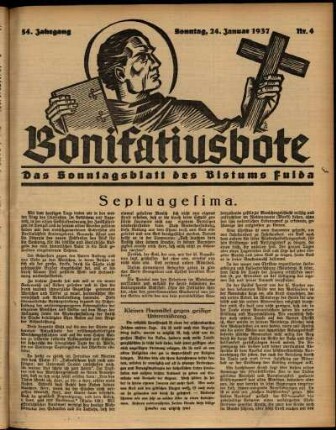 Ausgabe vom Sonntag, den 24. Januar 1937.