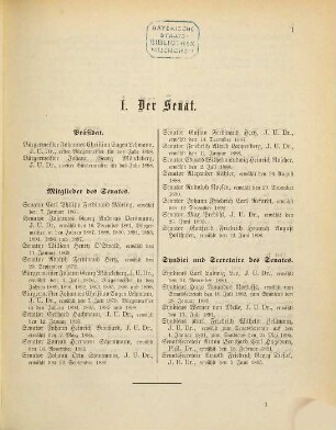 Hamburgisches Staatshandbuch : für das Jahr ... ; amtliche Ausgabe. 1898