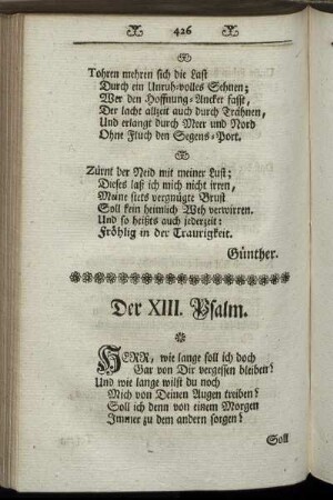 Der XIII. Psalm. - Der CXLVIII. Psalm.