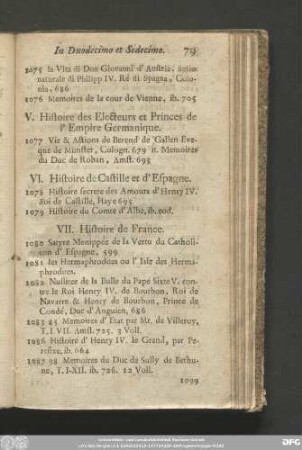 VI. Histoire de Castille et d'Espagne.