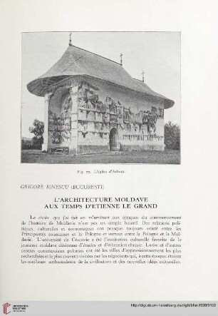 6: L' Architecture moldave aux temps d'Etienne le Grand