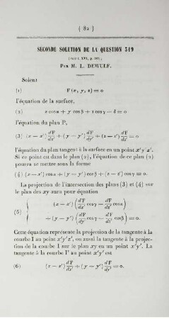 Seconde solution de la question 319.