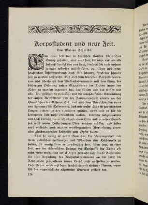 134-143, Korpsstudent und neue Zeit