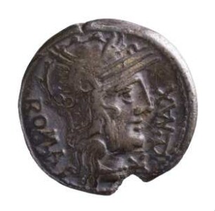 Münze, Denar, 127 v.Chr.
