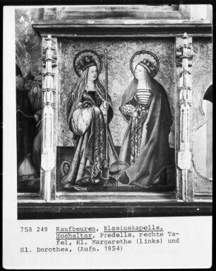Die heilige Margarethe und die heilige Dorothea