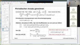 Schwingungen und Wellen - 4. Vorlesung, 08.04.2020 : Erzwungene, gedämpfte Schwingungen
