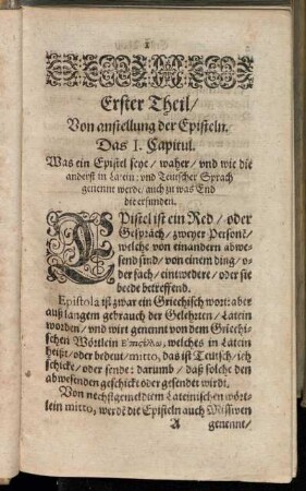 Das I. Capitul. - IX. Capitul.