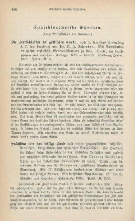 456-462 Empfehlenswerthe Schriften