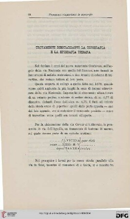 17: Trovamenti risguardanti la topografia e la epigrafia urbana, [32]
