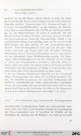 3.2. Naturhistorische Museen