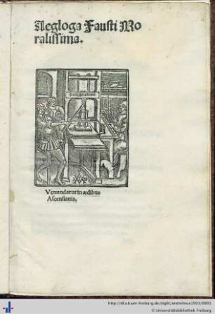 Aegloga Fausti moralissima
