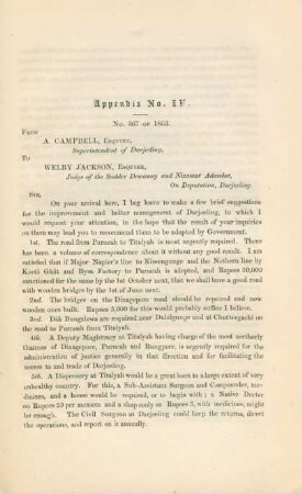 Appendix No. IV