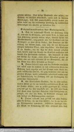 Disziplinarstrafen der Gefangenen