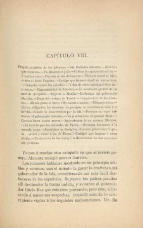 Capítulo VIII. Fingida sumisión de los joloanos ...