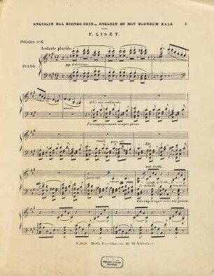 Buch der Lieder = Poésies : für Piano allein, 6. Anciolin